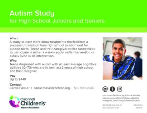 research topics for autism